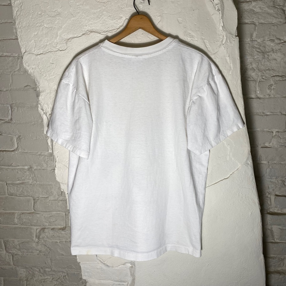 Vintage 1992 Human-i-Tees They Were Here First Animal Globe T-Shirt Mens Large - Picture 6 of 8